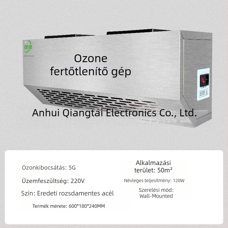 Fali szerelésű ozon dezinfekciós készülék – szagtalanítás, levegőtisztítás és dezinfekció (ózontechnológia)
