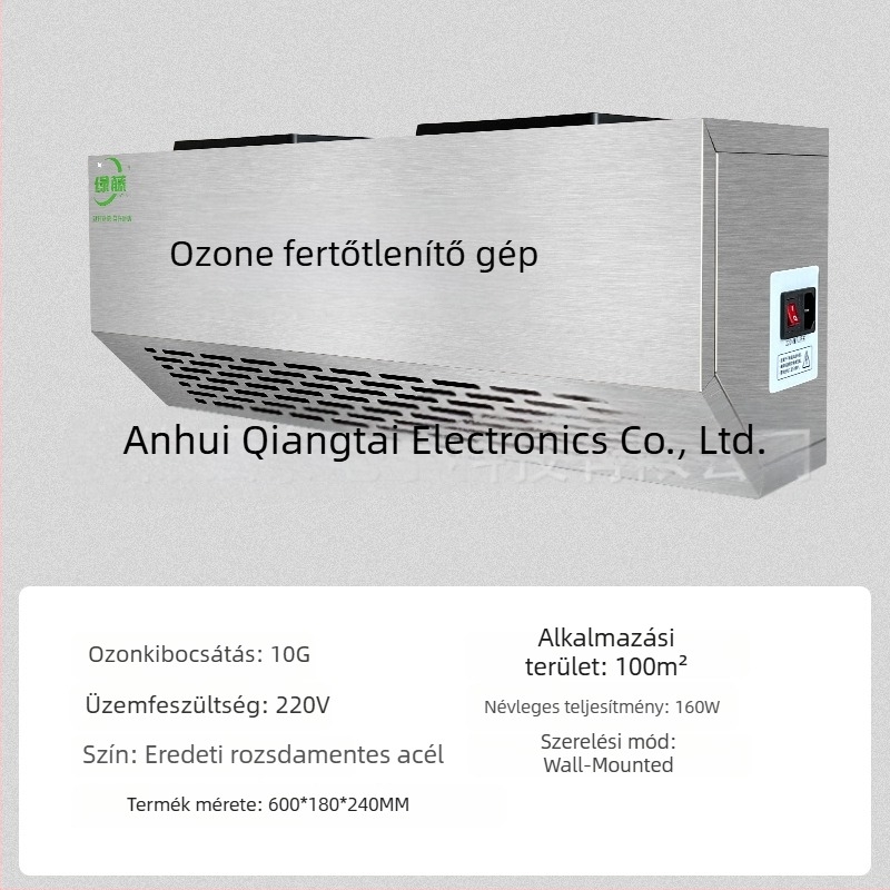Fali szerelésű ozon dezinfekciós készülék – szagtalanítás, levegőtisztítás és dezinfekció (ózontechnológia)
