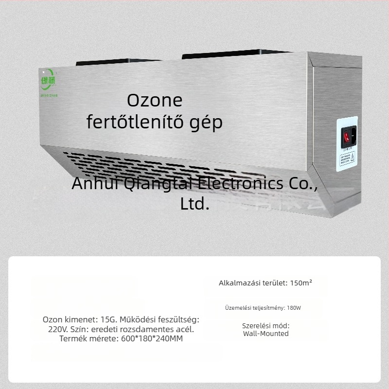 Fali szerelésű ozon dezinfekciós készülék – szagtalanítás, levegőtisztítás és dezinfekció (ózontechnológia)