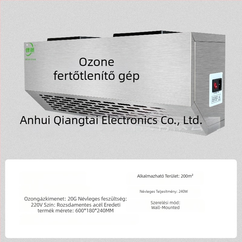 Fali szerelésű ozon dezinfekciós készülék – szagtalanítás, levegőtisztítás és dezinfekció (ózontechnológia)