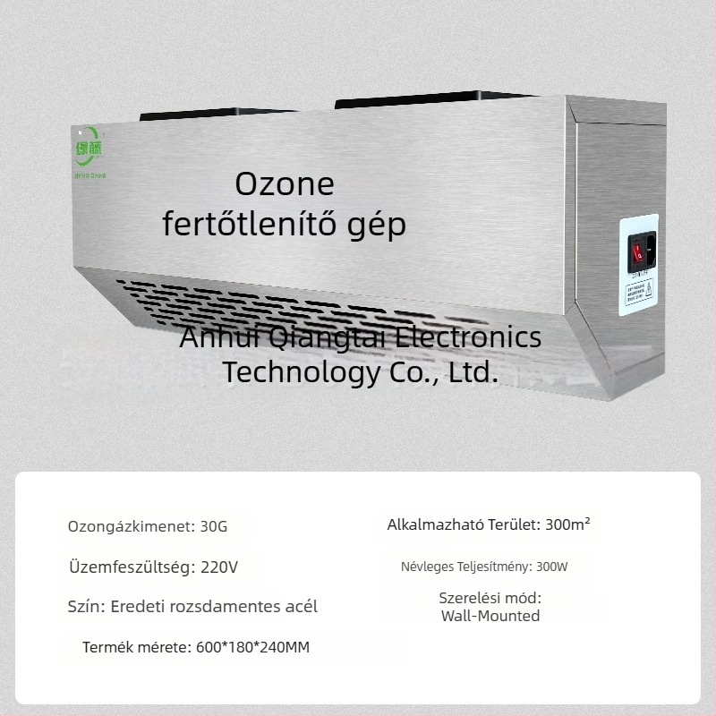 Fali szerelésű ozon dezinfekciós készülék – szagtalanítás, levegőtisztítás és dezinfekció (ózontechnológia)
