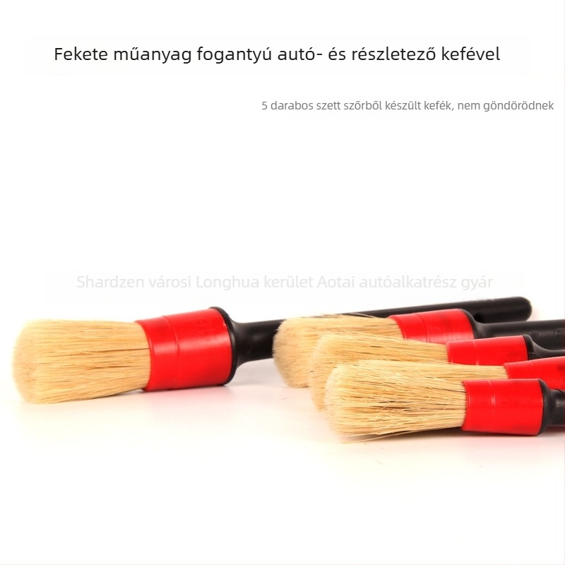 Autó belső részlet ecset – sörtés fejjel | anyag: műanyag + sörték; márka: AUTO TIGER; modell: Detail brush; típus: ecset
