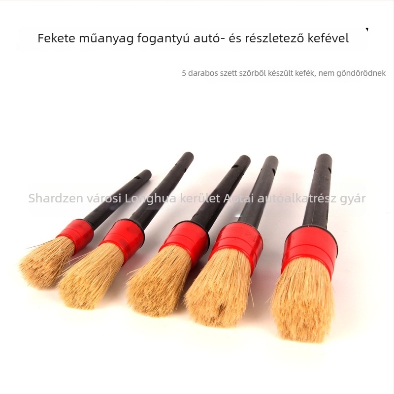 Autó belső részlet ecset – sörtés fejjel | anyag: műanyag + sörték; márka: AUTO TIGER; modell: Detail brush; típus: ecset