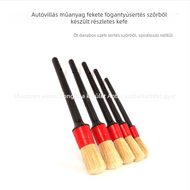 Autó belső részlet ecset – sörtés fejjel | anyag: műanyag + sörték; márka: AUTO TIGER; modell: Detail brush; típus: ecset