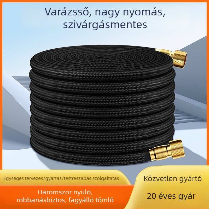 Teleszkópos magasnyomású vízcső pisztollyal, belső átmérő 6 mm, TPE anyag, Shane