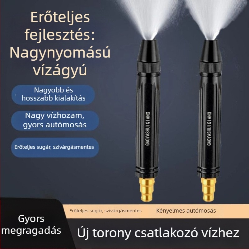 Otthoni Autómosó Pisztoly — Pagoda Típus, ABS Testrész, Állítható Fúvóka, Maximális Nyomás 10, Bemeneti Víz Hőmérséklet 20