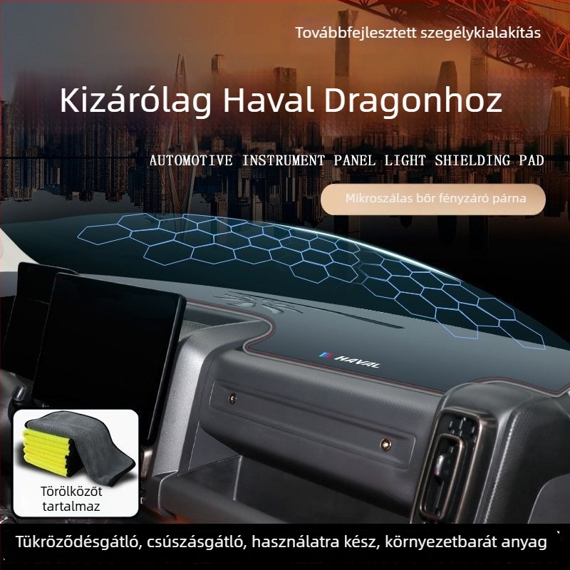 Haval Raptor belső matrák készlet: középkonzol és műszerfal matrák, napvédő és csúszásmentes kialakítás