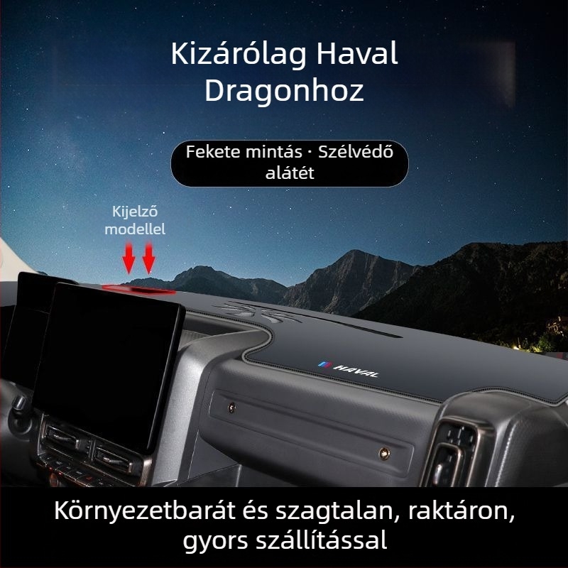 Haval Raptor belső matrák készlet: középkonzol és műszerfal matrák, napvédő és csúszásmentes kialakítás
