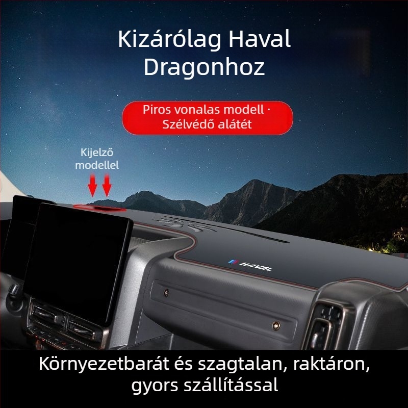 Haval Raptor belső matrák készlet: középkonzol és műszerfal matrák, napvédő és csúszásmentes kialakítás