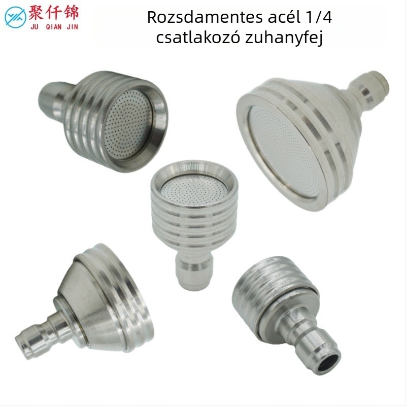 Magasnyomású autómosó vízpisztoly, 1/4 gyorscsatlakozás, rozsdamentes acél — pisztolytest, csatlakozó és fúvóka rozsdamentes acélból, maximális nyomás 250