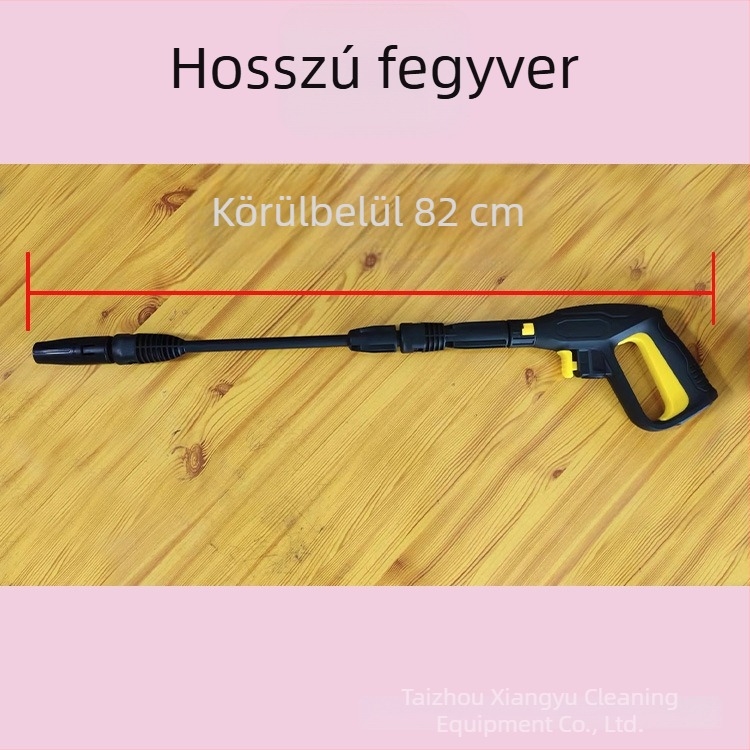 Karcher K-Series kompatibilis magasnyomású mosópisztoly, állítható ventilátoros fej; Fúvófej anyaga: műanyag ötvözet; Fogó anyaga: műanyag; Tömeg: kb. 420 g