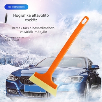 Autó téli hó- és jégolvasó lapát, modell R-3110, ABS és marhaínból készült, RUNDONG AUTO ACCESSORIES
