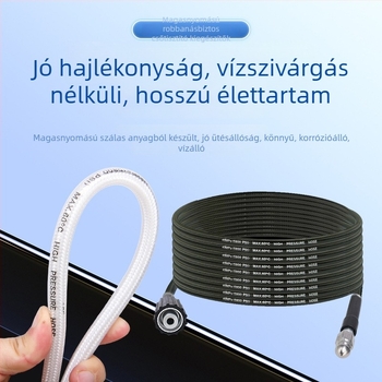 Magasnyomású csőtisztító háztartási használatra – Nylon és rozsdamentes acél, 1,0 kg, interfész cinkötvözet, fúvóka alumíniumötvözet