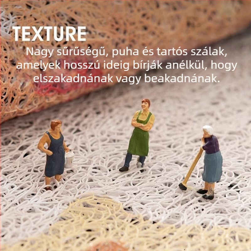 Újévi kutya mintás bejárati ajtóhoz való matrac, tartós, méretre vághatható, drót-hurkokkal, szennyeződésálló, mosható, piros