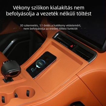 Autó belső részéhez tervezett szilikon vezeték nélküli töltőpad - csúszásmentes, porálló, ütéscsillapító