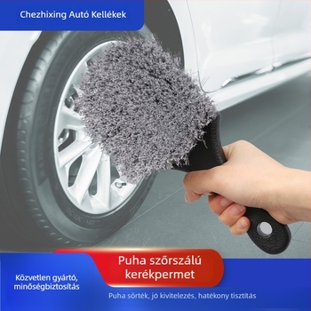 Autómosó ecset gumik és felnik tisztítására, műanyagból, márka nélküli