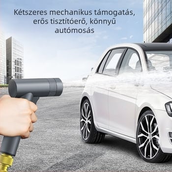Nagy nyomású autómosó pisztoly, test ötvözet, modell DL882055, fogantyú ujjnyomásos, sugárzási típusok: vízoszlop, zuhany, ventilátor