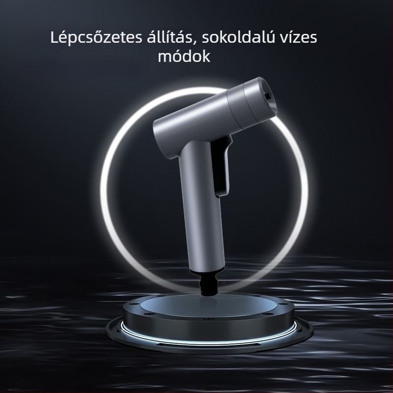 Nagy nyomású autómosó pisztoly, test ötvözet, modell DL882055, fogantyú ujjnyomásos, sugárzási típusok: vízoszlop, zuhany, ventilátor