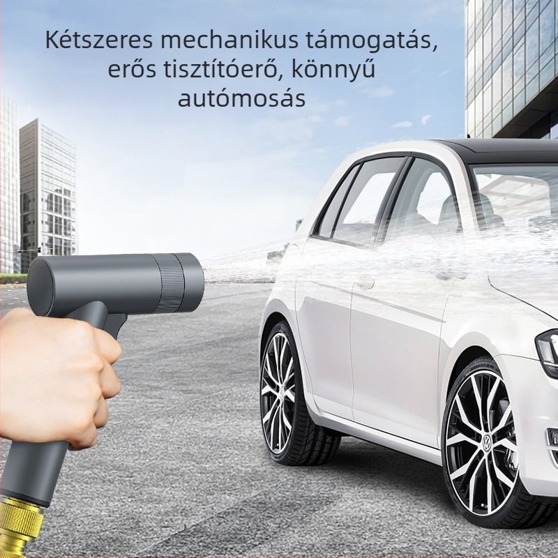 Nagy nyomású autómosó pisztoly, test ötvözet, modell DL882055, fogantyú ujjnyomásos, sugárzási típusok: vízoszlop, zuhany, ventilátor