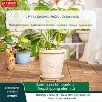 Alice gyanta virágcserép – egyszerű stílus, alkalmas asztalra és padlóra, PP gyanta