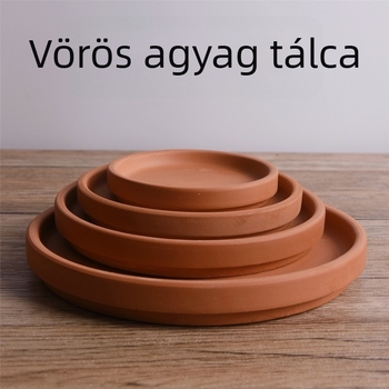 Kerámiából készült virágtálca, kézzel készített, tartós, vízmegtakarító és szárazságálló, otthoni kertészkedéshez