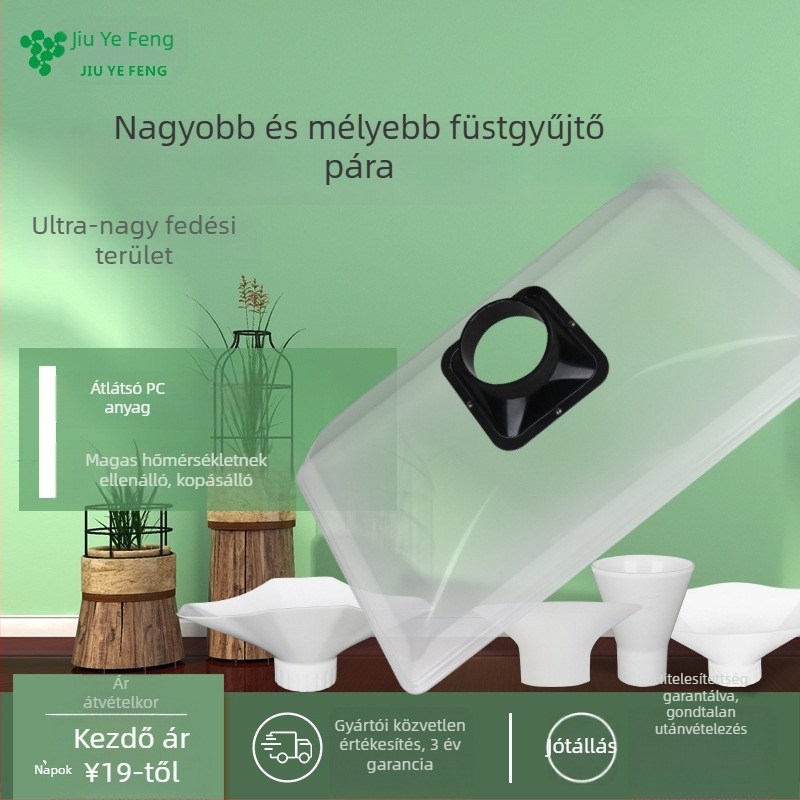 Moxibustion és hegesztéshez készült füstelszívó sapka | légáramlás 50 m3/h, zaj <36 dB, AC tápegység | Márka Nine-leaf wind | Modell Moxibustion solder exhaust hood