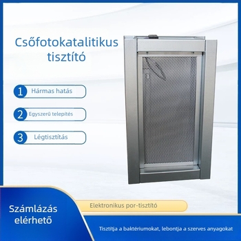 Légtisztító: cső alakú katalitikus tisztító, magasfeszültségű korona technológia