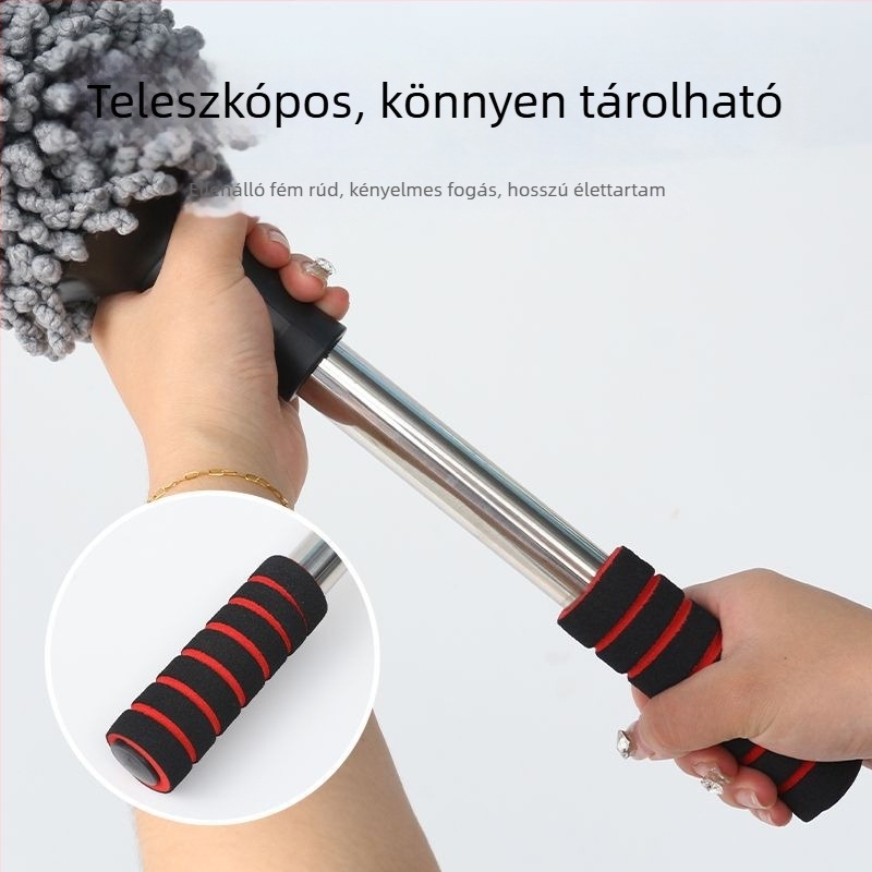 Autóporoló kefe, visszahúzható körkefés fej, rozsdamentes acél + rost, Chiyuheng, belső tisztítás