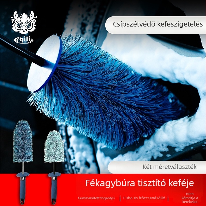 Autómosó kefe rendkívül puha sörtékkel, anyagok: PP + TPE + magas rugalmú szálak; márka: Qili Its Power; testreszabás elérhető.