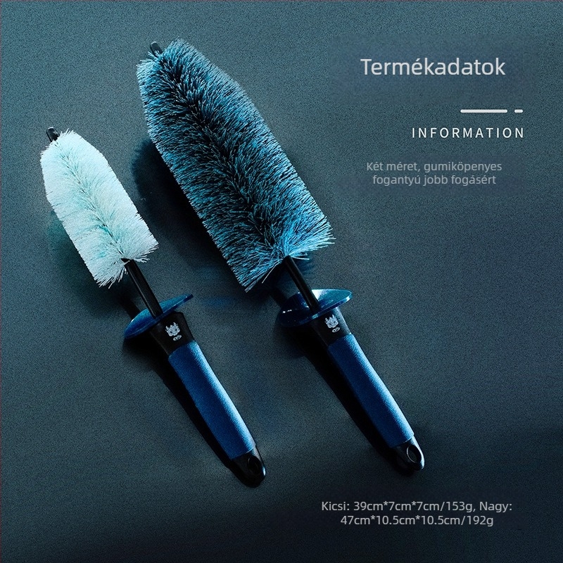 Autómosó kefe rendkívül puha sörtékkel, anyagok: PP + TPE + magas rugalmú szálak; márka: Qili Its Power; testreszabás elérhető.