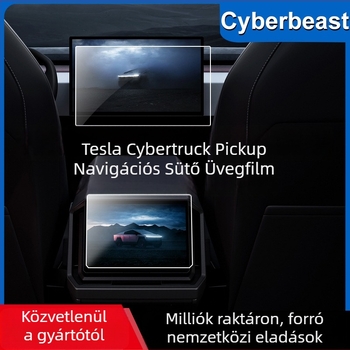 Tesla Cybertruck navigációs temperált üveg kijelzővédő, karcolásálló, kopásálló, ujjlenyomat-mentes