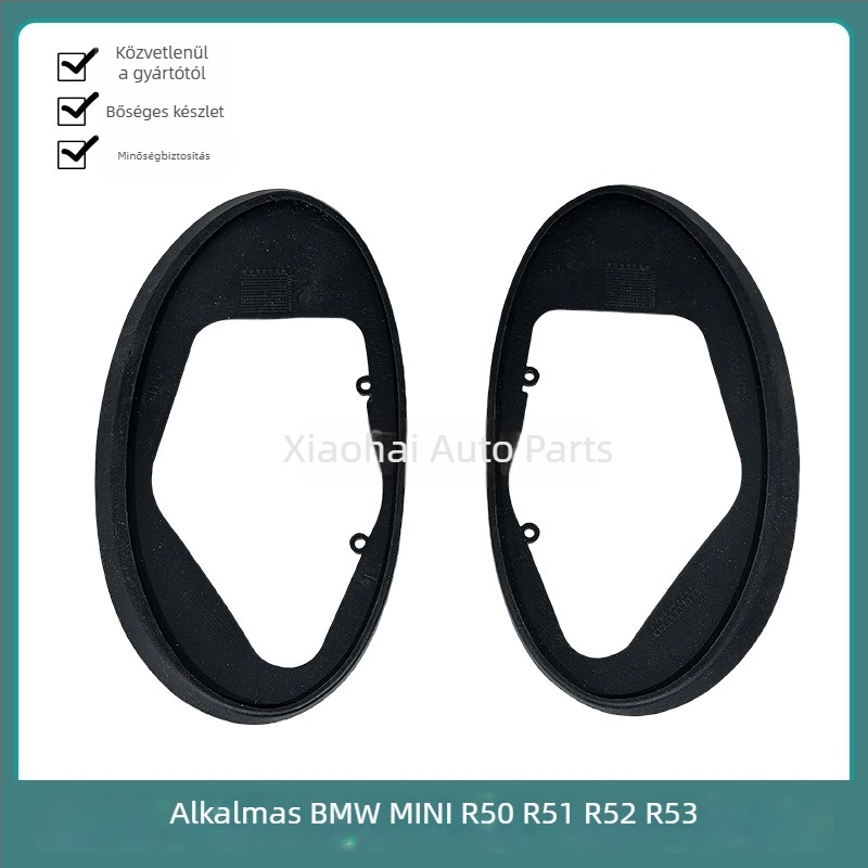 MINI hátsó tükör gumis tömítése modellekhez R50, R52, R53, R55, R56, R57, R58, R59, R60, R61, anyag: természetes gumi