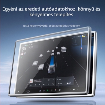 Tesla középkonzol belső film védőkerettel és integrált filmmel – ragasztóval történő felhelyezés, univerzális modell