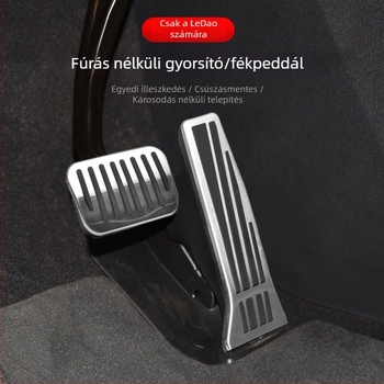 Alumínium ötvözetű pedál-támasz L90/L60-hoz – csúszásmentes belső dekoráció automata váltóhoz