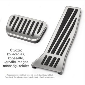 Alumínium ötvözetű pedál-támasz L90/L60-hoz – csúszásmentes belső dekoráció automata váltóhoz