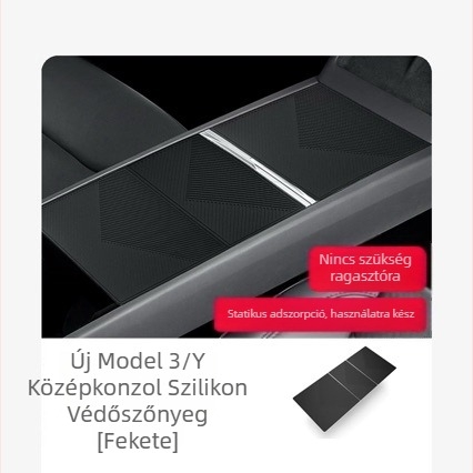 Tesla Model Y/YL és Model 3 középkonzolhoz szilikon védőpárna – belső védelem