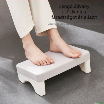 Lábtámasz irodába – műanyagból, egyszerű és modern dizájn, alátámasztó funkció pihenéshez, munkaállomáshoz és kanapéra