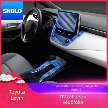 TPU belső védőfilm Toyota Levin/Corolla számára – középkonzol, váltó és navigációs műszerfal védelme