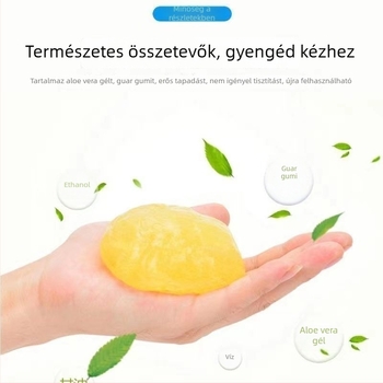 Autó és otthon belső tereinek tisztító gélje — puha gél, többfunkciós, por tapadó, 11H keménység
