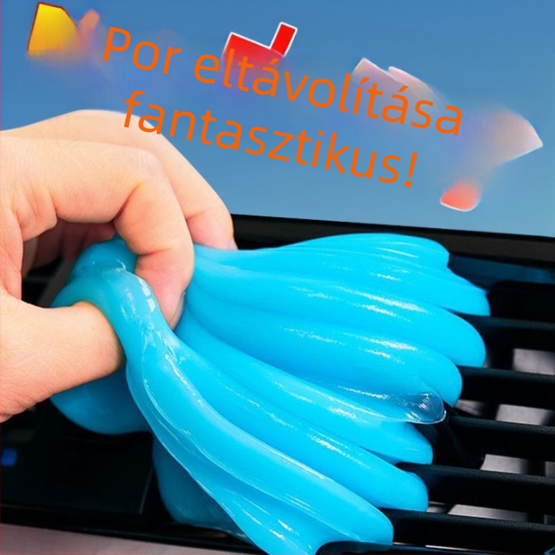 Autó és otthon belső tereinek tisztító gélje — puha gél, többfunkciós, por tapadó, 11H keménység