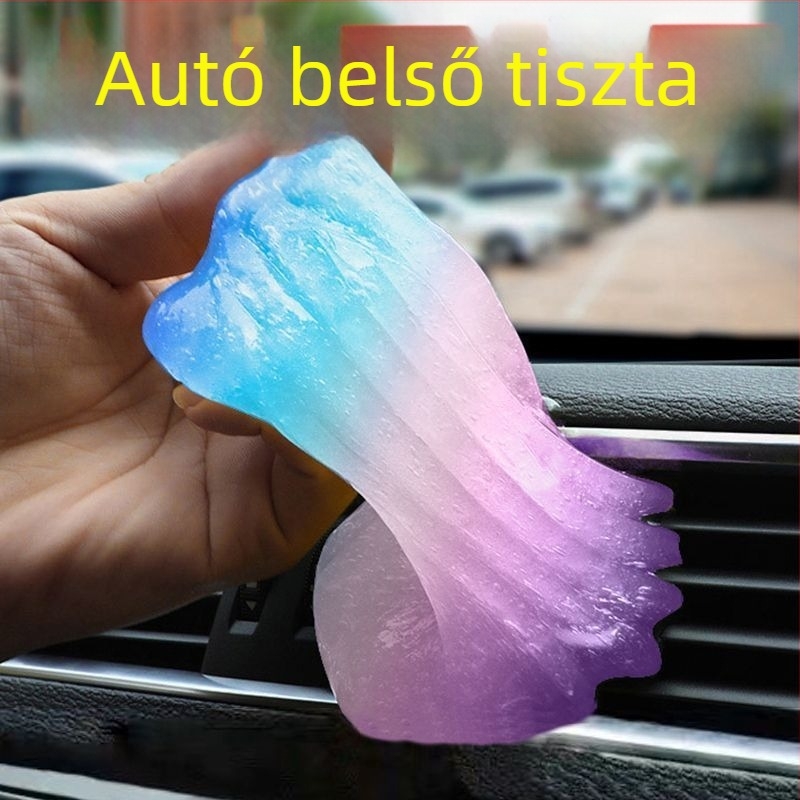 Autó és otthon belső tereinek tisztító gélje — puha gél, többfunkciós, por tapadó, 11H keménység