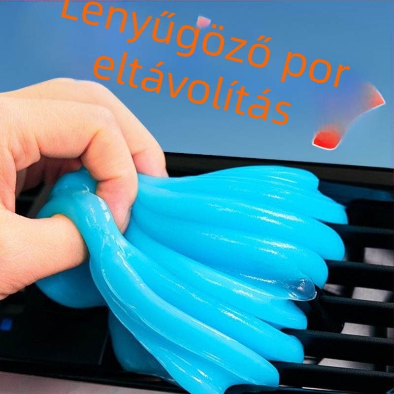 Autó és otthon belső tereinek tisztító gélje — puha gél, többfunkciós, por tapadó, 11H keménység