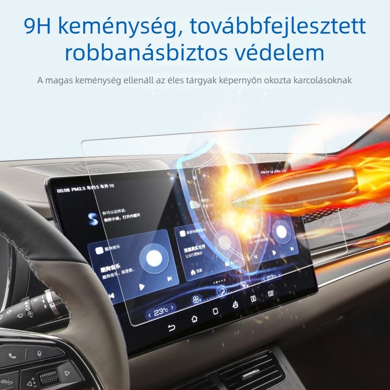 BYD Han 9 Központi kijelzőhöz anti-glare puha fólia, 15,6 hüvelyk, anti-kék fény és visszaverődés elleni bevonat