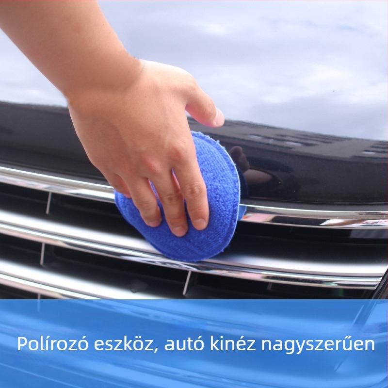 R-2012 Autómosó szivacs három darabos készlet – anyagok: ABS műanyag, poliuretán szivacs, mikroszálas törlőkendők; autómosó eszközök