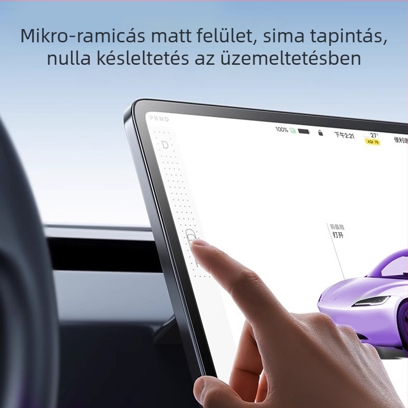 Tesla Model Y 2025 Navigációs és szórakoztató kijelzőhöz edzett fólia