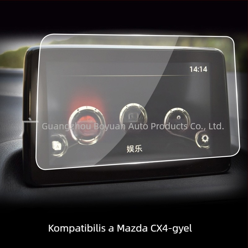 Mazda CX-3 CX-4 CX-5 CX-8 navigációs edzett üveg kijelzővédő a központi kijelzőhöz – HD