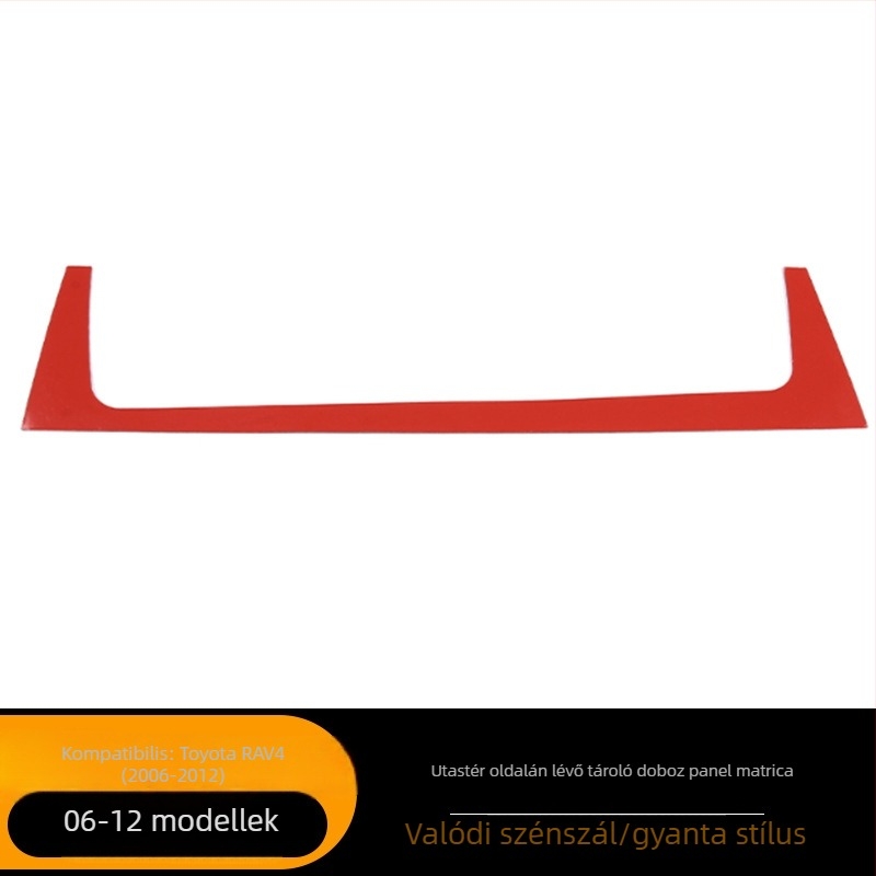Szénszálas belső védőpanel a Toyota RAV4 utasoldali tárolópaneléhez (2006–2012) – AKLW ASCF-1369 – testreszabható