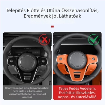 26 M7 Wenjie M9M8 modellhez szilikon kormányvédő párna belső fóliával – karcolás elleni védelem, autó belső dekoráció