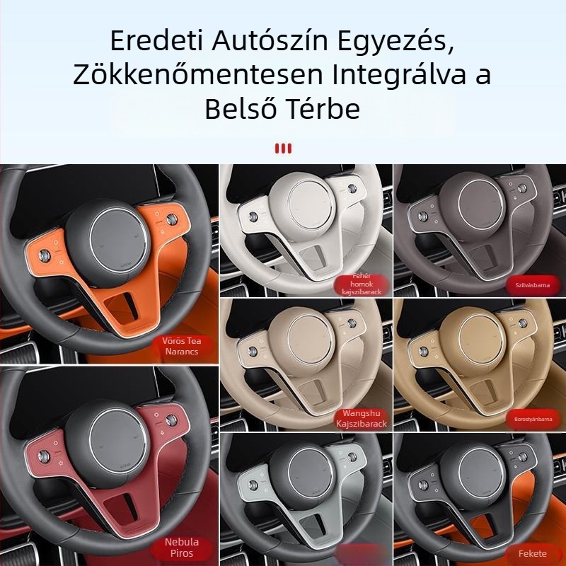 26 M7 Wenjie M9M8 modellhez szilikon kormányvédő párna belső fóliával – karcolás elleni védelem, autó belső dekoráció