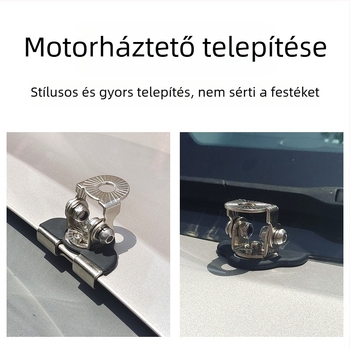 Autó motorháztető világító lámpa tartó, rögzített kiterjesztett alap, vasból, univerzális kompatibilitás
